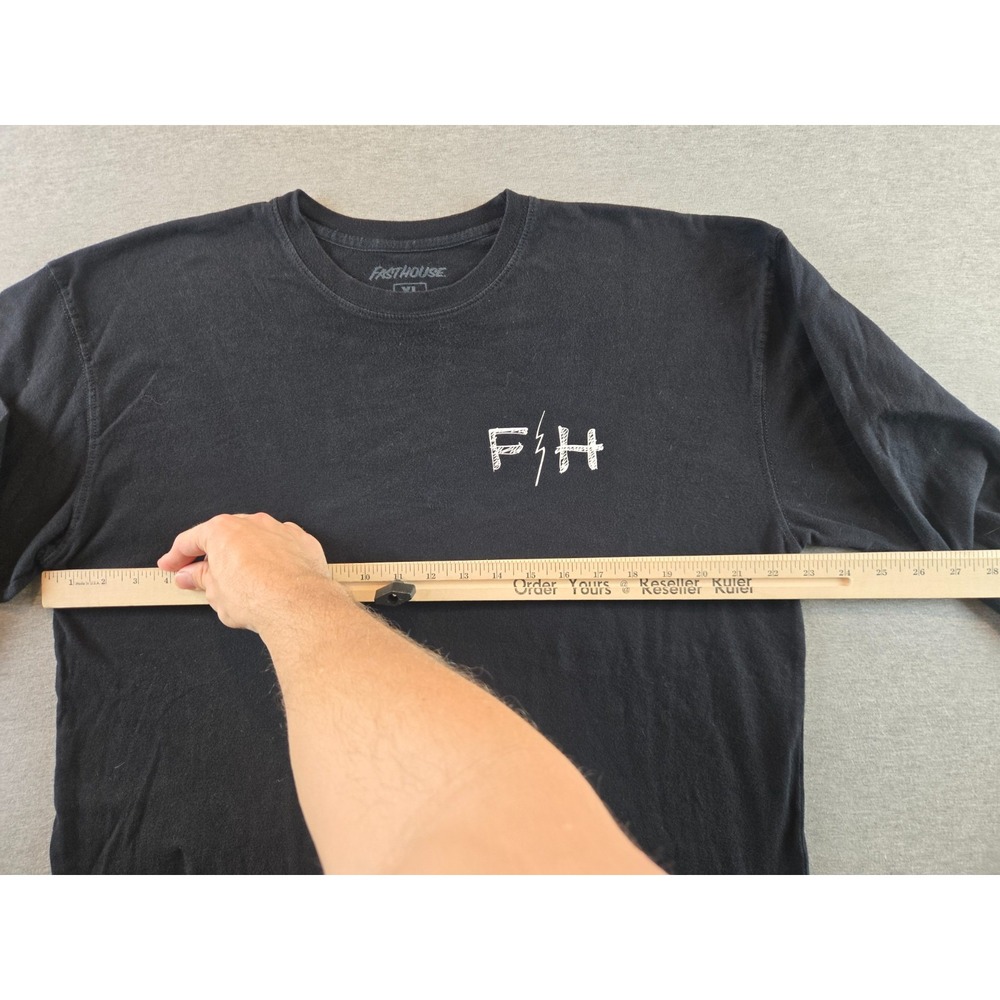 Fasthouse Shirt Mens XL Black Victory Wreath Long Sleeve Crewneck Tee Racing - Picture 7 of 8